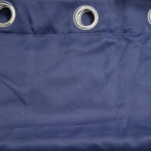 Navy Blue Grommet Curtain Panel